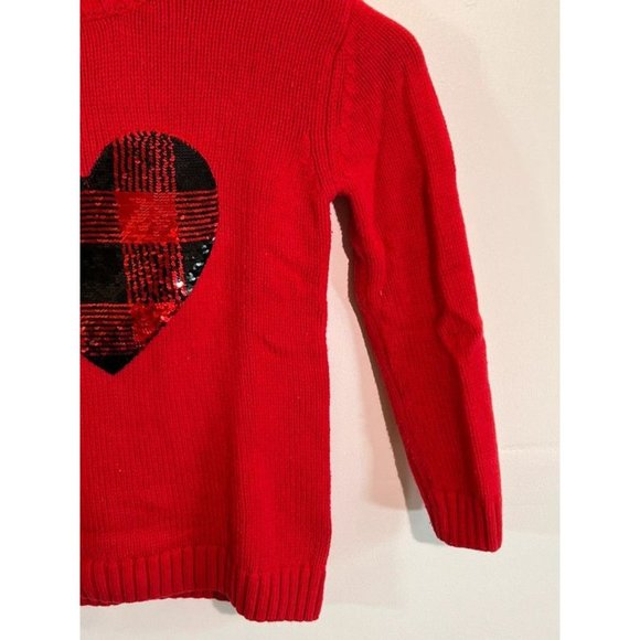 Girls Red Hearts Day 2 Piece Matching Outfit Sweater & Leggings - Picture 6 of 14